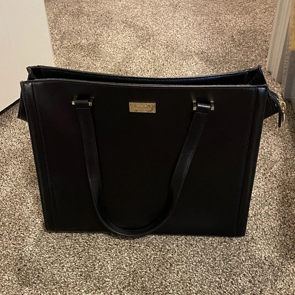Kate Spade Black Leather Tote